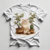 Cattitude in Every Stitch – Cute Cat Graphic Tee