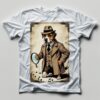 Too Doggone Cute – Whimsical Puppy Print T-Shirt